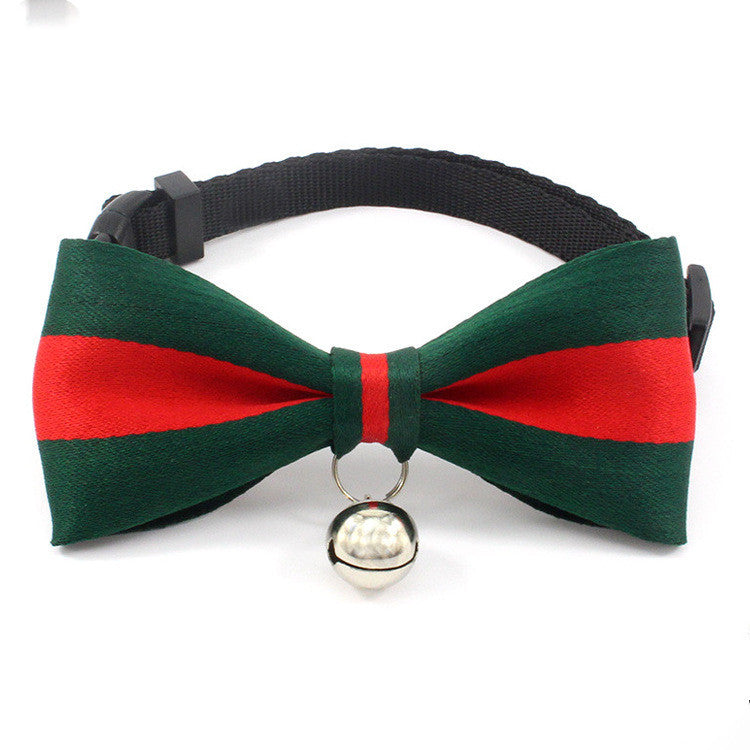 Cat bell and bow collar