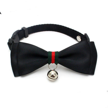 Cat bell and bow collar