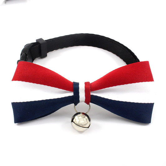 Cat bell and bow collar