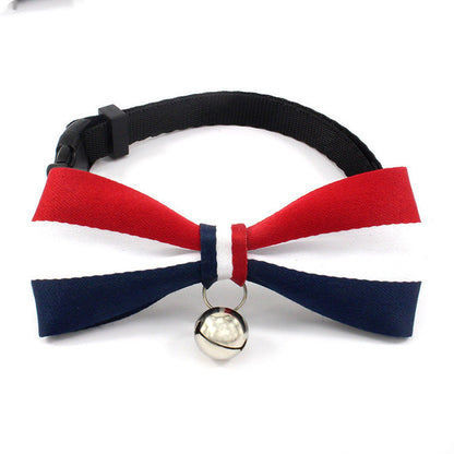 Cat bell and bow collar
